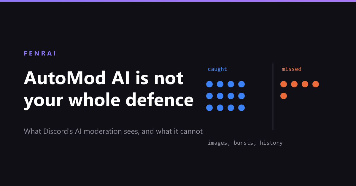 Discord AutoMod AI: What It Catches, and What It Still Cannot See